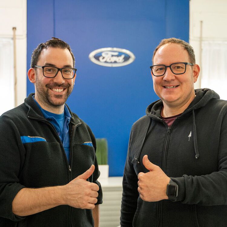 Kunden-Feedback von Simon Niklaus und Patrik Brugger, Garage Lüscher AG